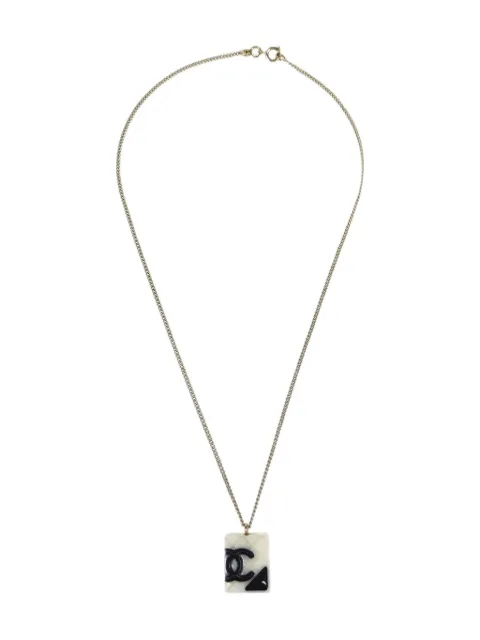 CHANEL Pre-Owned 2005 Cambon Ligne Chain Pendant necklace Gold NC185872