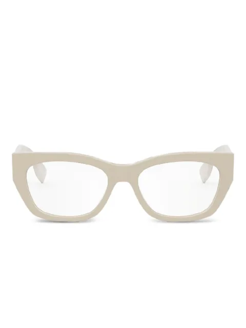 FENDI square-frame glasses Brown FE50082I057