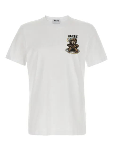 Moschino teddy bear-print crewneck T-shirt White 07215241