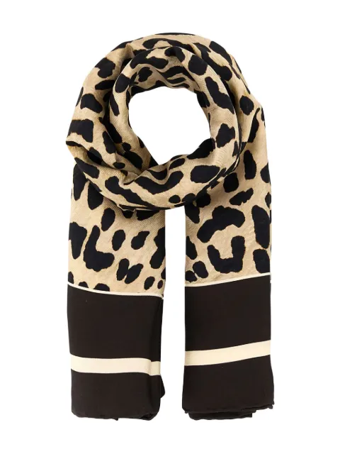 Valentino Garavani Fauve Éclat silk scarf Brown WEI114PGX