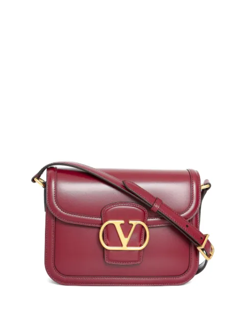 Valentino Garavani 9To5 small shoulder bag in smooth calfskin Red WB0R46UHF