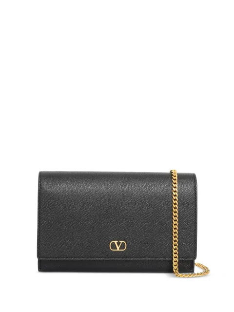 Valentino Garavani VLogo Signature chain-strap clutch bag Black WP0AT7SNP