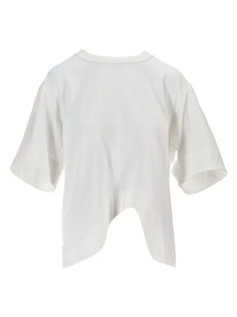Niccolò Pasqualetti Onda curved-hem T-shirt White NP07TS01COJE