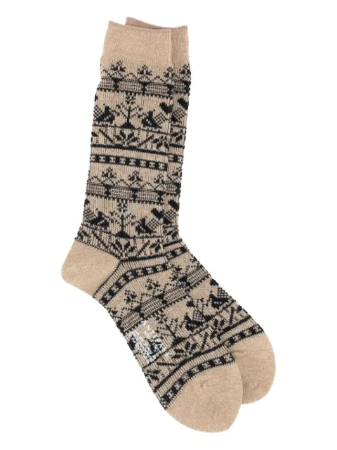 Antipast patterned socks Neutrals AM794
