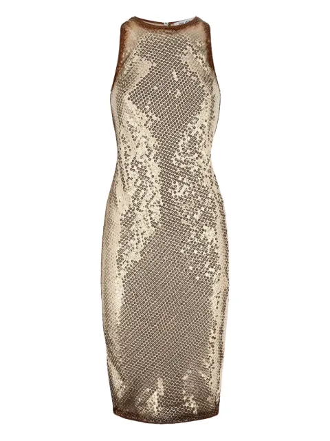 The Attico sequin-embellished mini dress Gold 250WCA00389