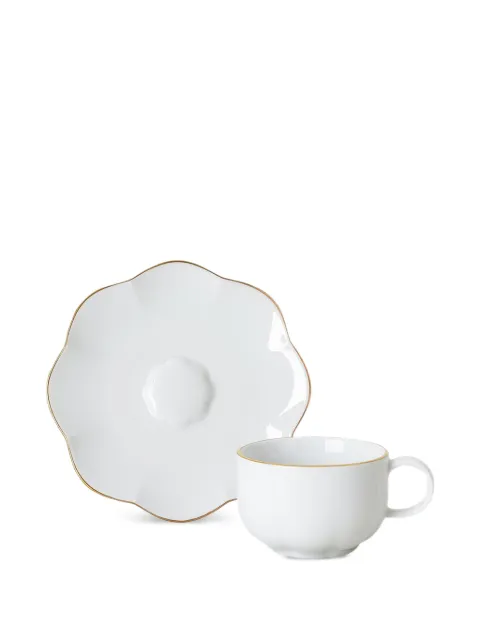 Rosenthal Sonetto rimmed scalloped espresso cup set White 181060040523114717SET