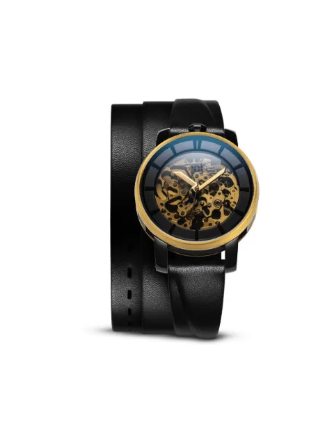 Fob Paris Skeleton 36mm Gold R360C02R360S104W