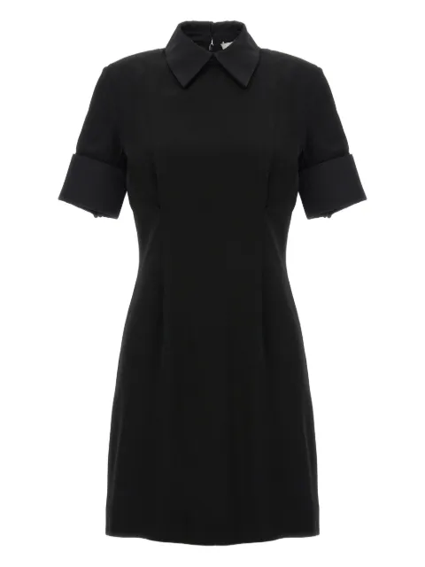 Sportmax collar zip-up dress Black CIPRO003