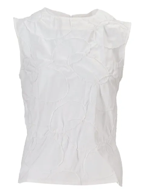 Niccolò Pasqualetti Carta tank top White NP07T003ERPO