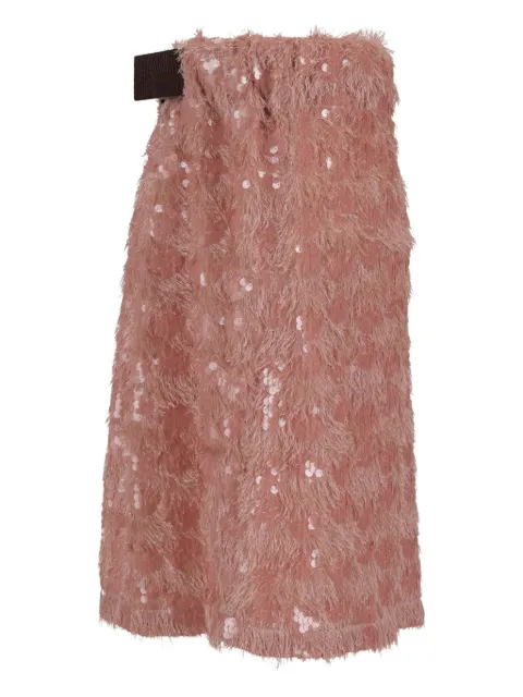 Niccolò Pasqualetti Chimera midi skirt Pink NP07S001PESQ