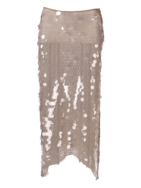 Niccolò Pasqualetti Pinna skirt Neutrals NP07S004PAIL