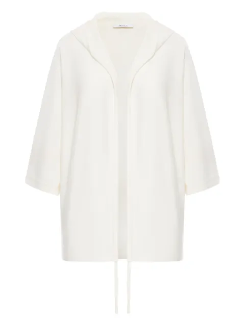 Max Mara hooded wool cardigan White 2521346041600