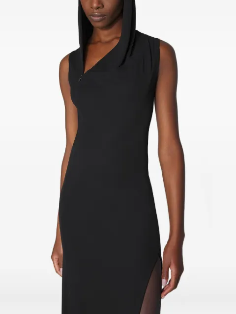 Mugler hooded maxi dress Black 25F1RO17796026