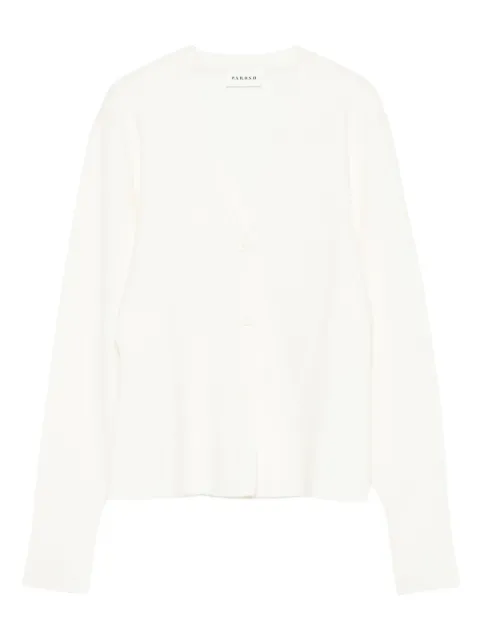 P.A.R.O.S.H. button-front cardigan White LOOK25D520793