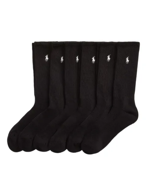Polo Ralph Lauren Polo Pony-motif socks (pack of six) Black 449943676002