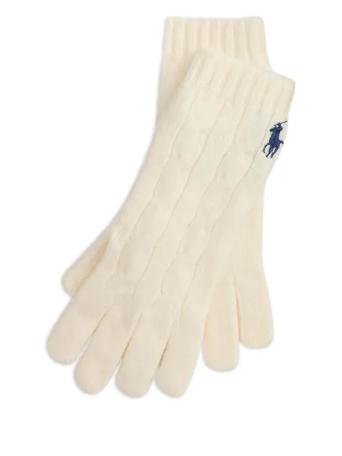 Polo Ralph Lauren cable-knit gloves Neutrals 455981440002