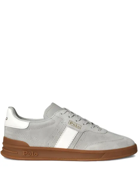 Polo Ralph Lauren logo-patch panelled sneakers Grey 804956688010