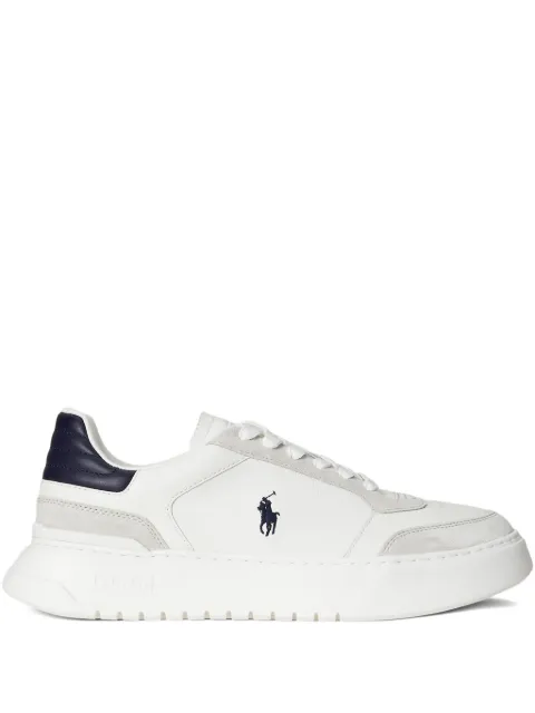 Polo Ralph Lauren leather low-top lace-up sneakers White 809974098002
