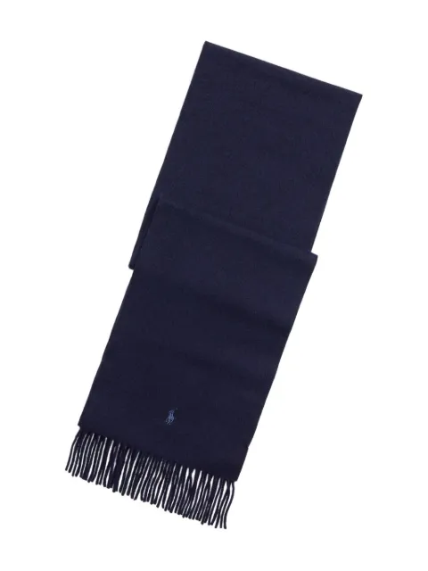 Polo Ralph Lauren fringed cashmere scarf Blue 710981755001
