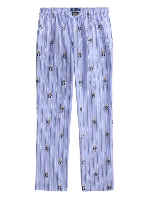 Polo Ralph Lauren striped embroidered cotton pyjamas Blue 714899509033