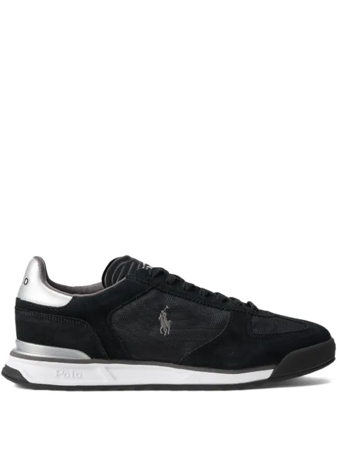 Polo Ralph Lauren suede panelled sneakers Black 809974041002