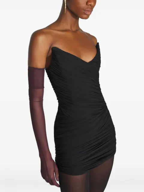 Mugler draped mini dress Black 25F3RO17646011