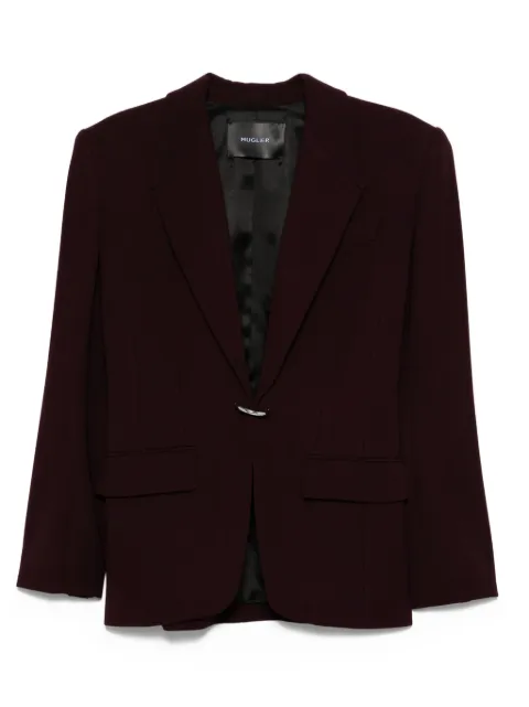 Mugler single-breasted wool jacket Red 25F1VE0418196