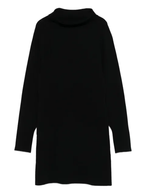 P.A.R.O.S.H. high-neck long-sleeve dress Black LOOK25D550928