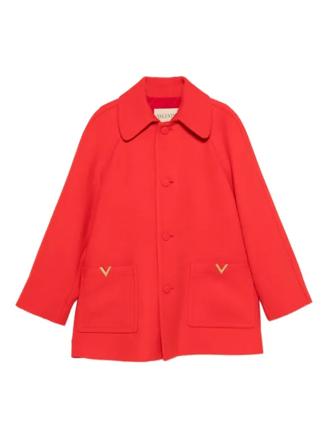 Valentino Garavani wool single-breasted coat Red VCAK15B4Y