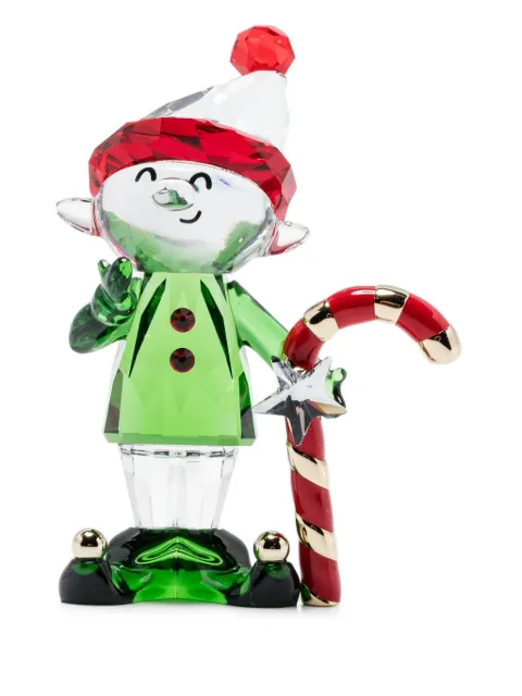 Swarovski Holiday Cheers Dulcis Elf and Candy Cane ornament Green 5701852