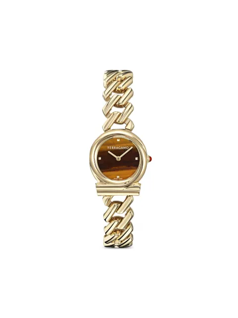 Ferragamo Gancini Twisted 28mm watch Gold SFT200325