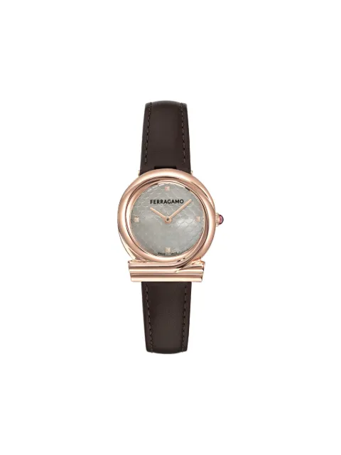 Ferragamo Gancini Twisted 28mm Black SFTG00225