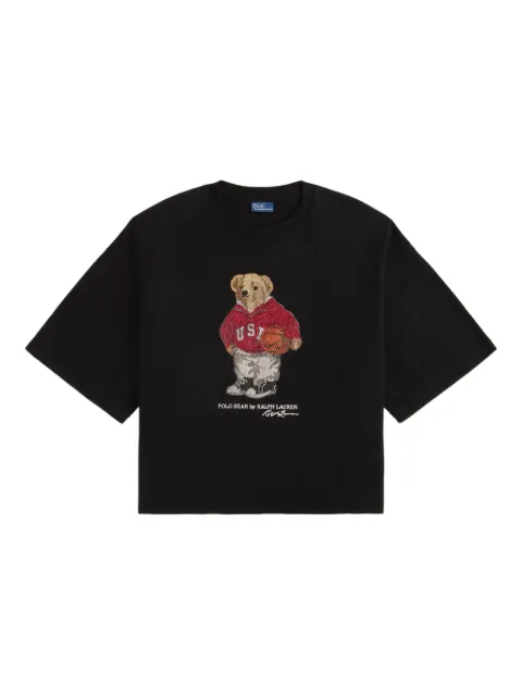 Polo Ralph Lauren polo bear embellished T-shirt Black 211978140001