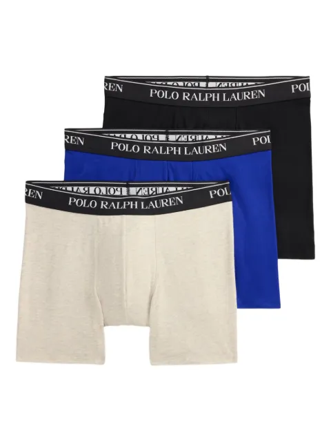Polo Ralph Lauren elastic-waistband boxer briefs pack of three Neutrals 714830300086