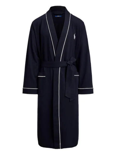 Polo Ralph Lauren logo-print robe Blue 714899677008