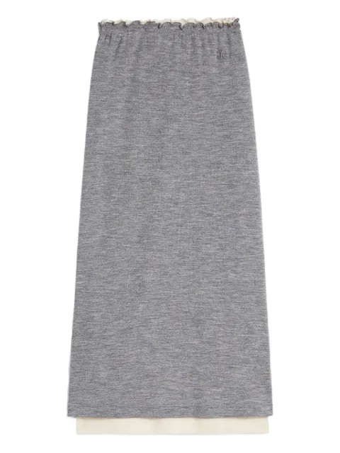 Jil Sander lightweight wool layered skirt J40FV0116J20226