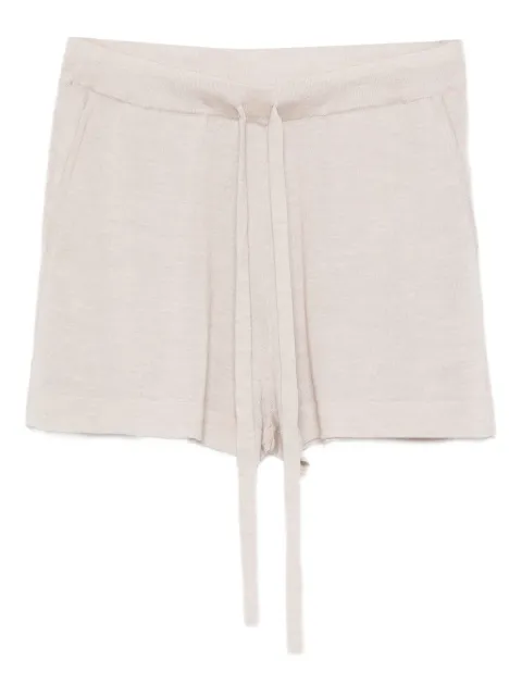 P.A.R.O.S.H. drawstring-waist shorts Neutrals LINFA25WD570605
