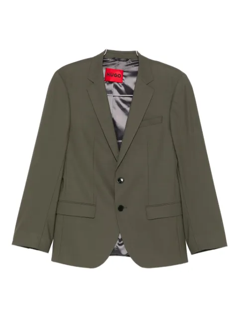 BOSS single-breasted suit Green 50530116