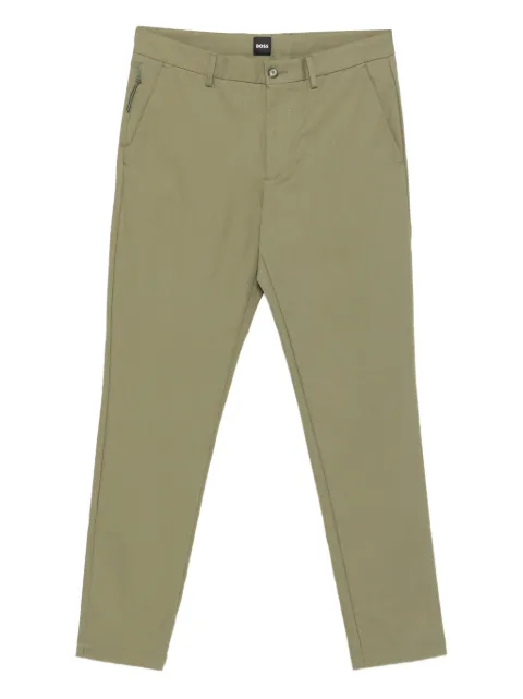 BOSS zip-pocket skinny trousers Green 50543945
