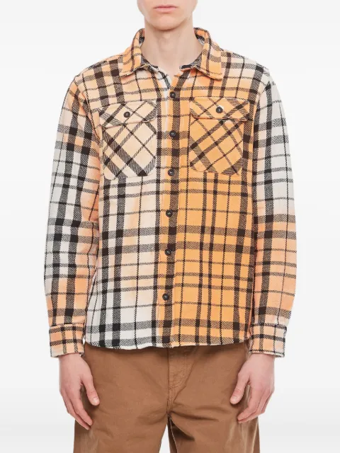 BACKSIDE CLUB checked-pattern shirt Orange JRX613BACKTOVIET