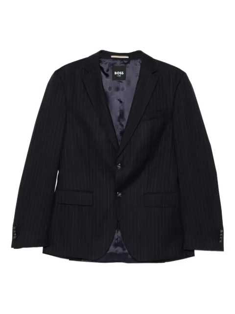 BOSS pinstripe wool suit Blue 50546121