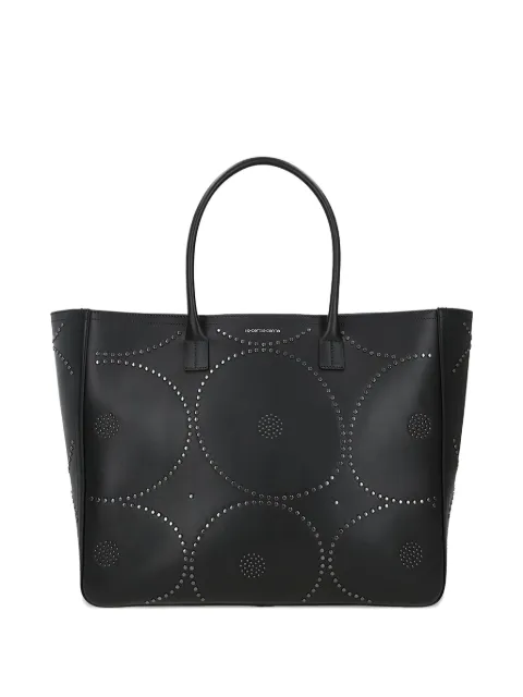 10 CORSO COMO large Tresor leather tote bag Black CCXDB0018XP000122EC0002