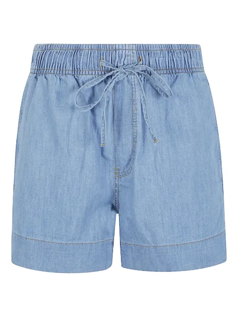SoSUE elastic-waistband shorts Blue 210AS1398DEN