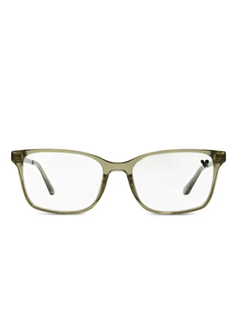 Shinola 37003 rectangle-frame glasses Green SH37003