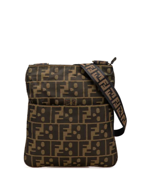 Fendi Pre-Owned 2010-2025 Zucca Canvas Skull crossbody bag Brown B309TE0CZPLRTGWA