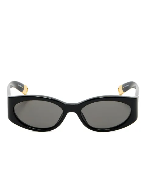 Jacquemus oval-frame sunglasses Black EYU00011AMAC001