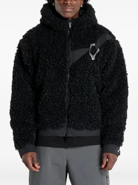 HELIOT EMIL fleece hooded jacket Black PREAW25M02155BLK01