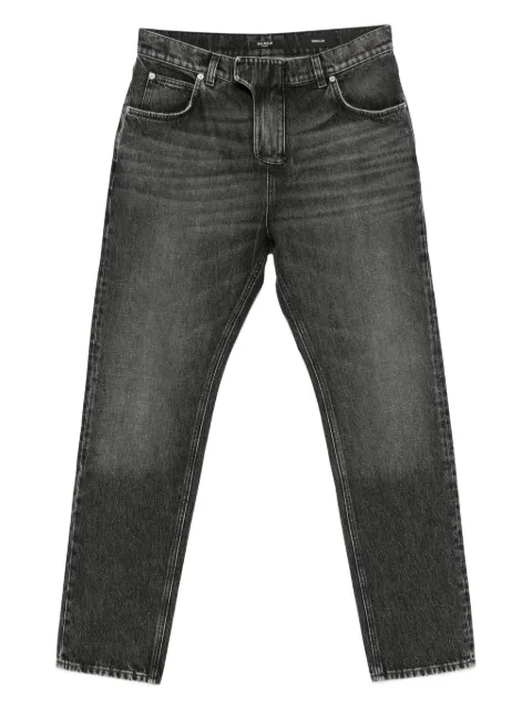 Balmain logo-patch jeans Grey FH1MI083DF82