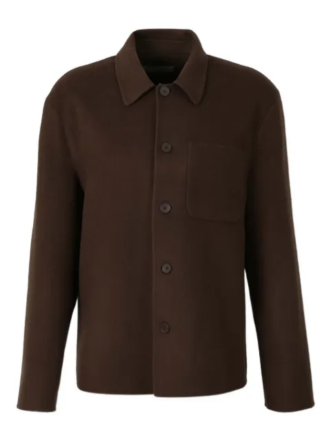 Officine Generale button-fastening patch-pocket jacket Brown W25MOVS071PRE