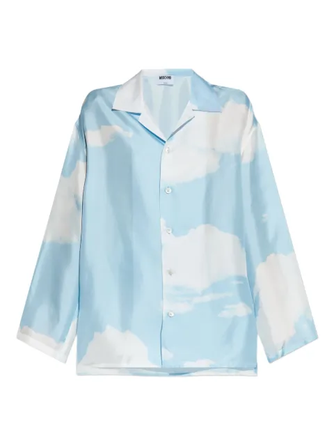 Moschino cloud-print shirt Blue J02055551